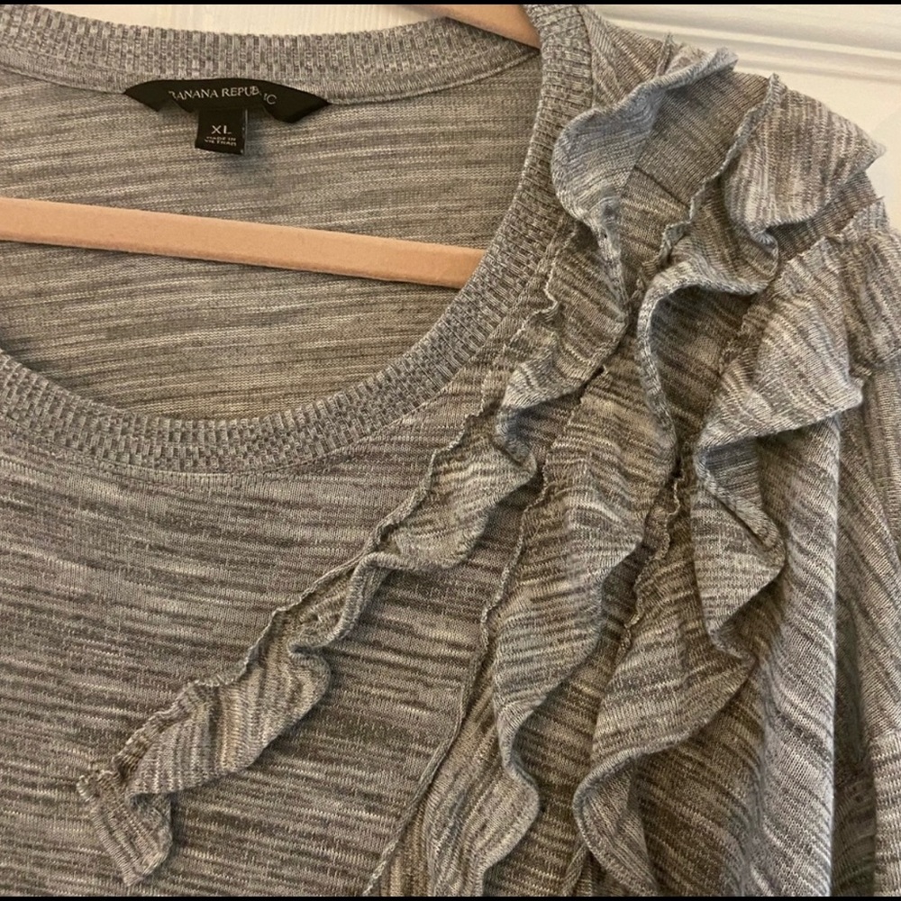 Banana Republic Ruffle Lightweight Sweater XL
